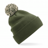 czapka zimowa - mod. B450:Olive Green, 100% akryl, Oatmeal, One Size